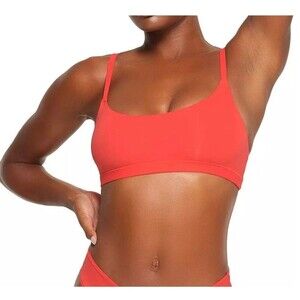 Skims Fits Everybody Scoop Neck Bralette Women’s Size XS Poppy Red